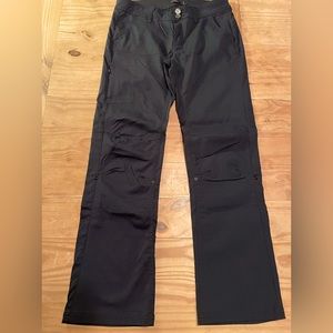 Prana Womens Size 8 Cotton Black Pants.